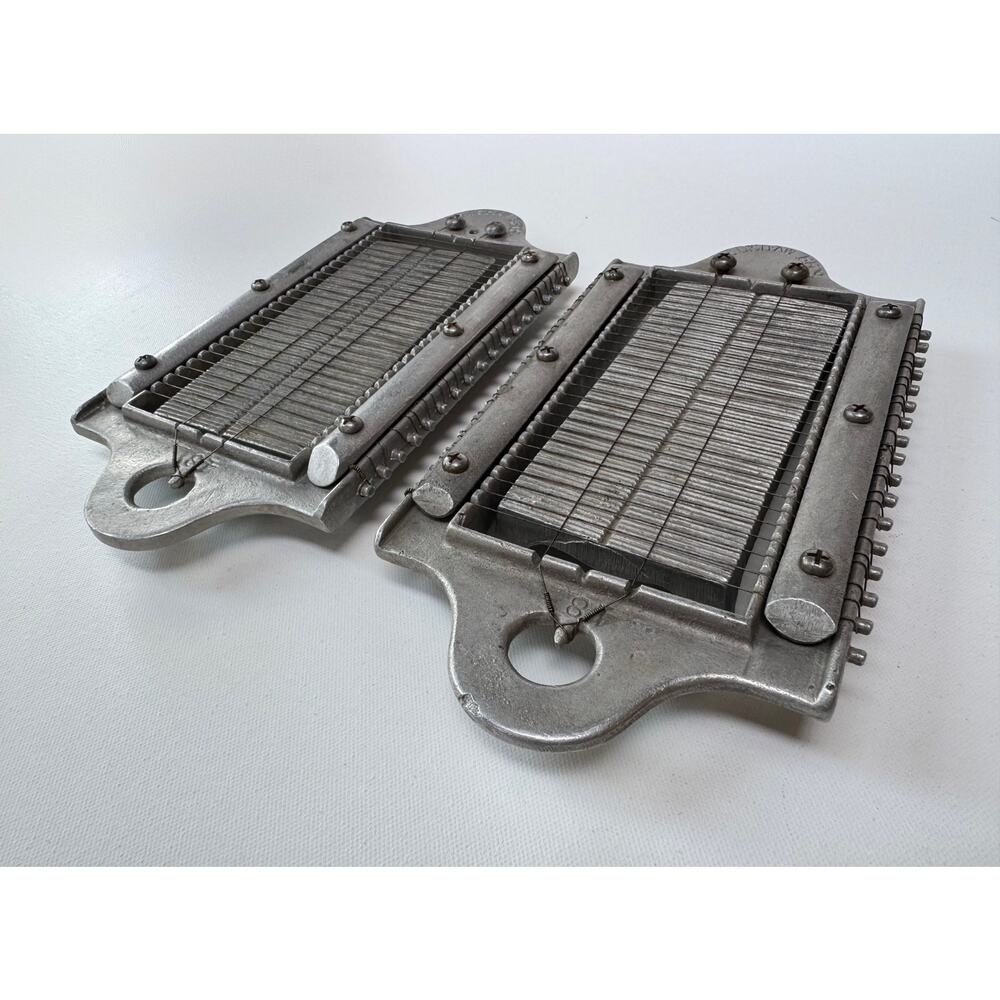 Pair Vintage Belshaw Bros Commercial Butter Pat Slicers Seattle